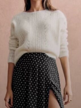 Sezane Susanna Cardigan Ecru - Size S